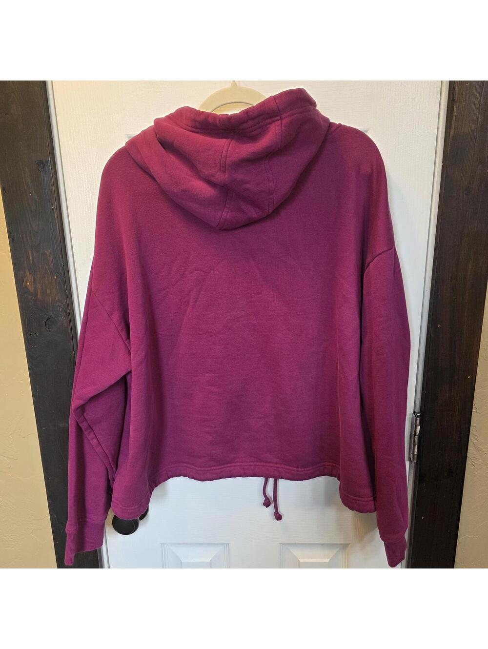 Wrangler Women's Retro Burgundy/Purple Hoodie Size XL - Picture 4 of 6